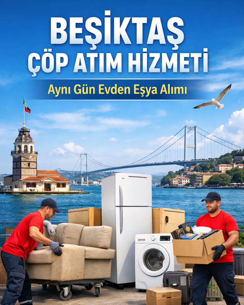 Beşiktaş çöp atım hizmeti mobilya atımı eski eşya alımı Beşiktaş